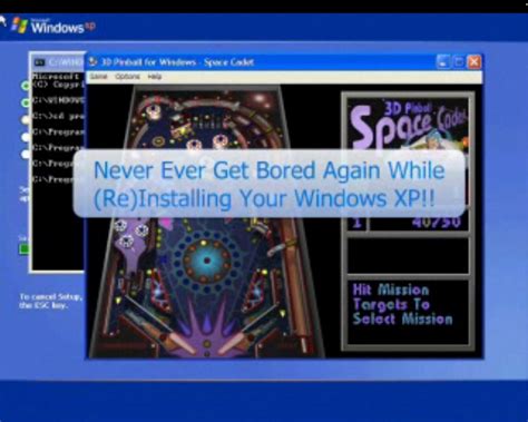 Trick To Play Games Like Pinball While Installing Windows Xp