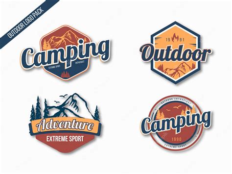 Premium Vector Outdoor Logo Pack