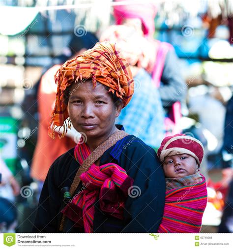 Pa O Tribal Women In Shan State Myanmar Editorial Stock Photo Image