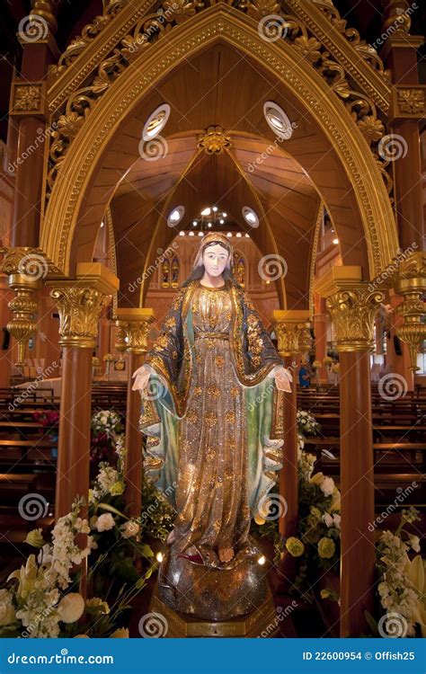 estatua de maria de virgen foto de archivo imagen de santuario 22600954