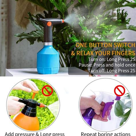 Electric Plant Mister Spray Bottle For House Flower Indoor Handheld