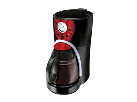 Mr Coffee Isx46 Black With Red 12 Cup Programmable Coffee