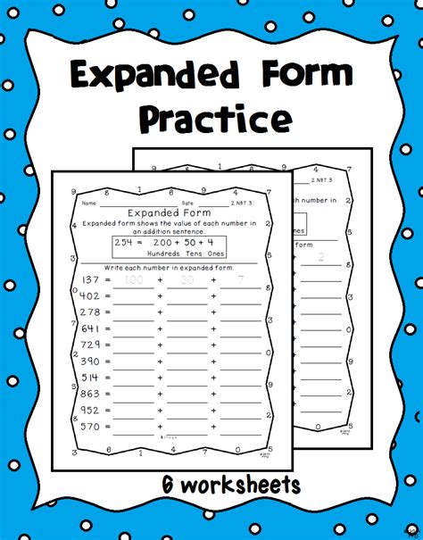 Expanded Form Practice 2nbt3 Expanded Form Worksheets And Students