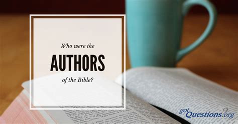 Clicking on a book of the bible will show you a list of all the chapters of that book. Who were the authors of the books of the Bible?
