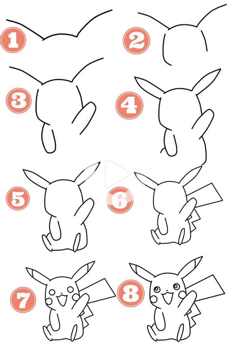 How To Draw Chibi Pikachu Step By Step Pikachu Zeichnen Zeichnung