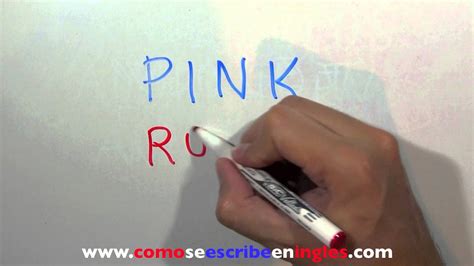 Cómo Se Escribe En Inglés Rosa Colores En Inglés Sergeantsneaky