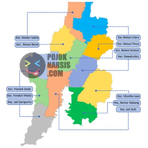 Peta Kota Bekasi Hd Vector Infografis Powerpoint Pojok Narsis Vrogue