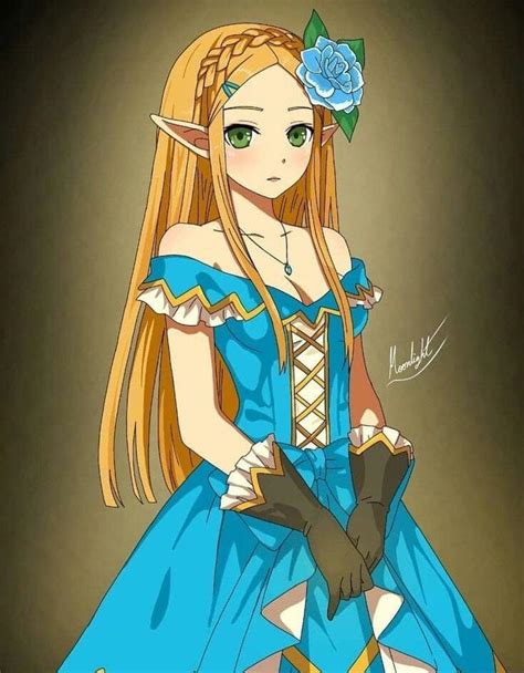 Princess Zelda Zelda No Densetsu Image By Moonlightartist