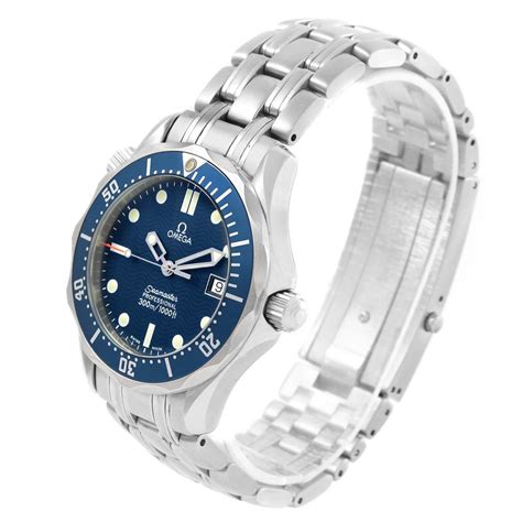 Omega Seamaster James Bond Midsize Blue Wave Dial Watch 25618000