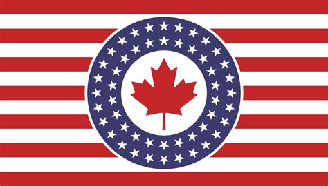 Yet Another Not So Imaginative Flag For Us Canada Union Rvexillology