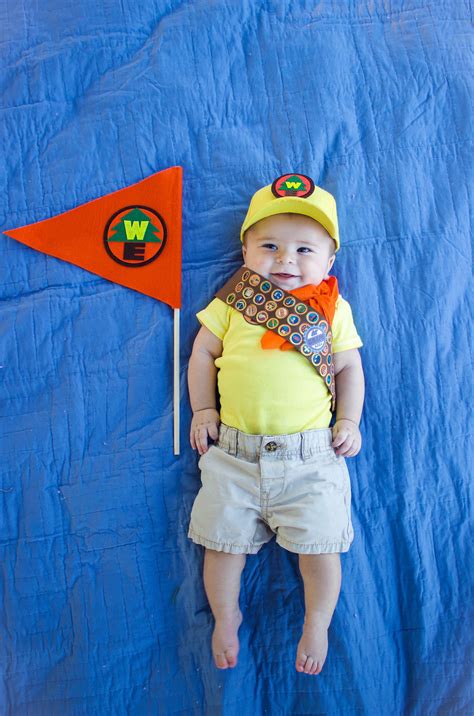 Baby Russell Costume From Up Diy Baby Costumes Baby Halloween