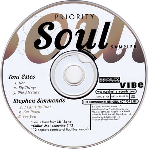 Priority Soul Sampler 2000 Cd Discogs