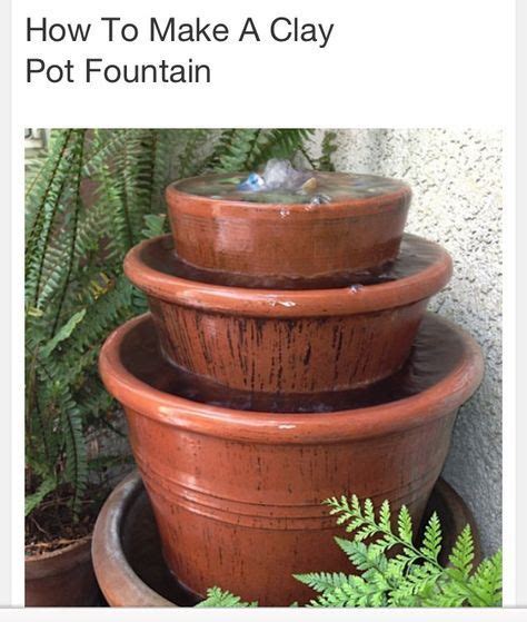 How To Make A Clay Pot Fountain Fun Garden Projects Homemade Water