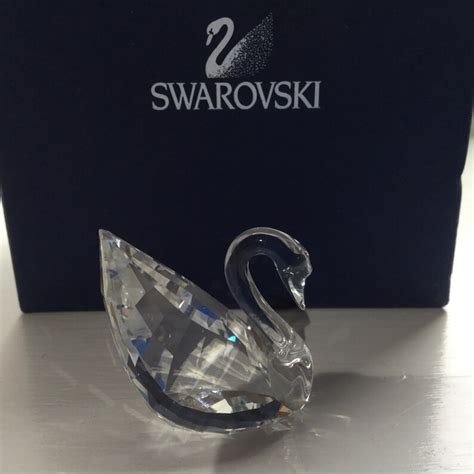 Boxed Swarovski Crystal Small Swan Etsy