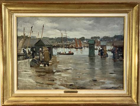 Lot 1214 Alfred Guillou 1844 1926 Concarneau Oil