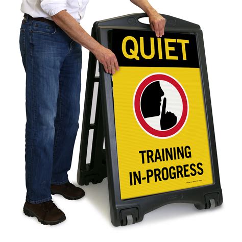 Quiet Training In Progress Sidewalk Sign Sku K Roll 1213