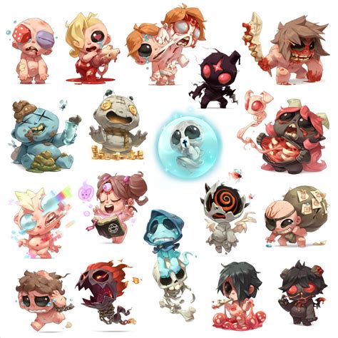 Artstation Tainted Characters The Binding Of Isaac Indie Game Art