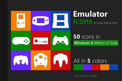 Updated 50 Emulator Icons Tiles For Windows 8 By Gtiedtke On Deviantart