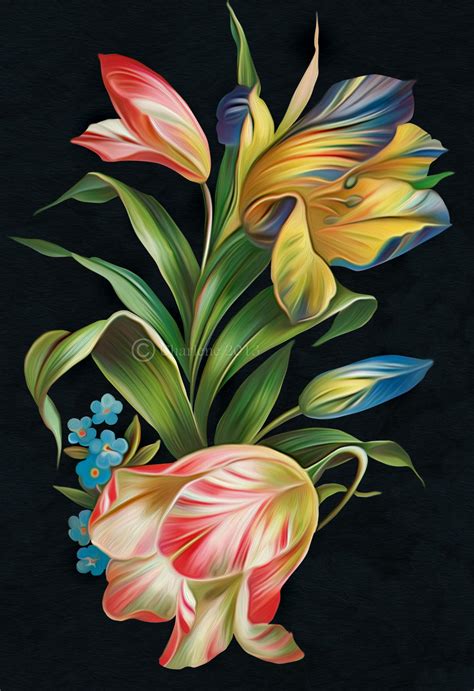 Floraldigital Painting By Chamirra On Deviantart