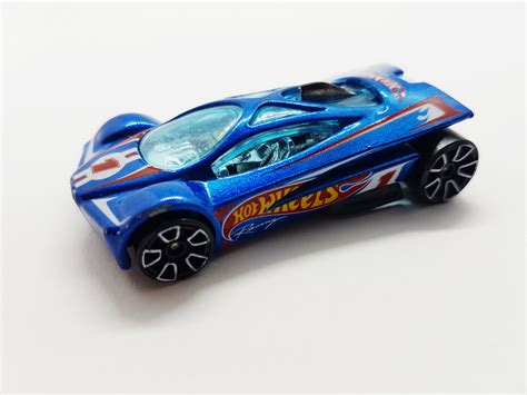 2001 Hot Wheels Sling Shot Metallic Blue Racing Vintage Toy Car