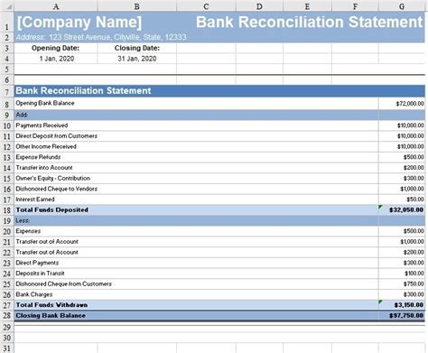 It can scan the corrupt excel files and recover your data in them as much as possible, so to minimize the loss in file corruption. Free Bank Reconciliation Template - Free Download - FreshBooks