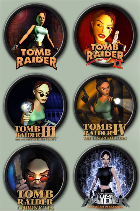 Tomb Raider 1 6 Icons By Kodiak Caine On Deviantart