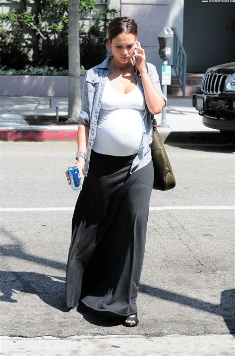 Jessica Alba Los Angeles Los Angeles Celebrity Beautiful Babe Posing Hot Pregnant High