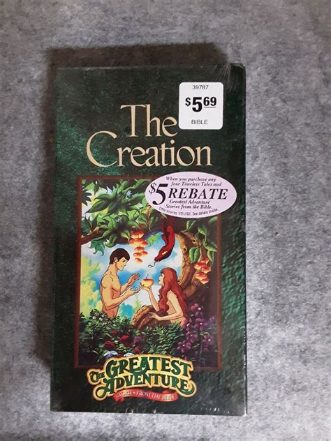 The Greatest Adventure Stories From The Bible The Creation Vhs Tim