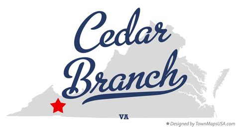 Map Of Cedar Branch Va Virginia