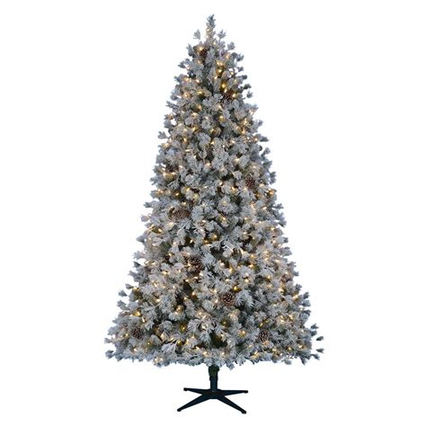 Home Accents Holiday 75 Ft Pre Lit Led Flocked Lexington Pine