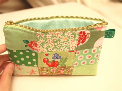 Sew Sew N Sew Patchwork Zipper Pouch And Fabric Decorative Clothespins