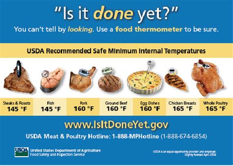 Safe Internal Cooking Temperatures Chart A Visual Reference Of Charts