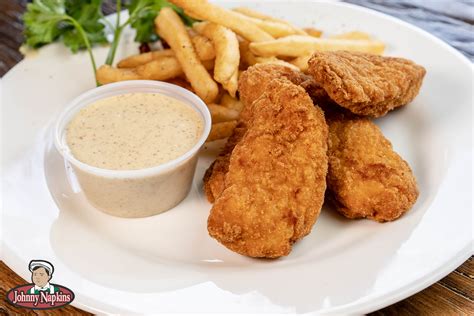 Chicken Finger With French Fries Menu Johnny Napkins Union