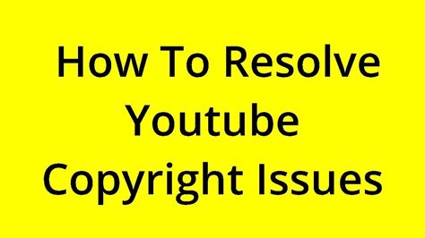 [solved] How To Resolve Youtube Copyright Issues Youtube