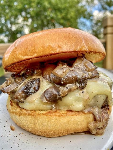 This Swiss Cheese And Mushroom Burger Recipe Is Absolutely Delicious It
