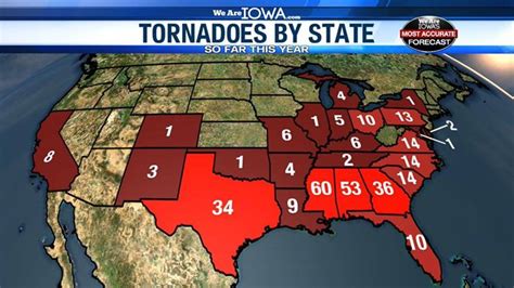 Tornado Alley States Map