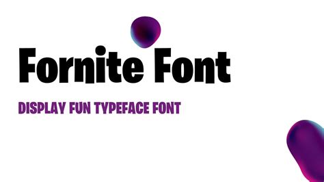 Fortnite Letters Font