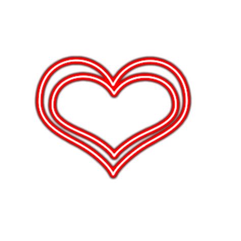 mq red hearts neon glow freetoedit sticker by qoutesforlife