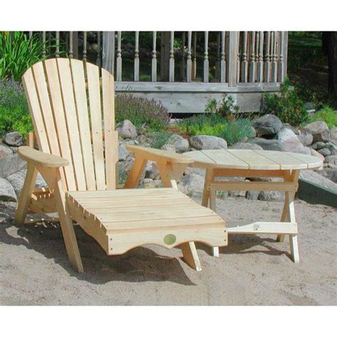 The wood adirondack chairs and plastic adirondack chairs are foldable with roomy seats. Bear Chair Adirondack Chaise Lounge Kit, Cedar - BC700C ...