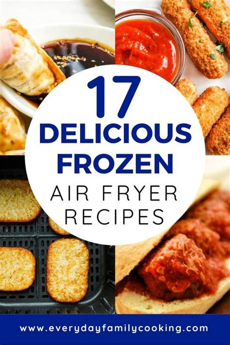 Frozen meats, frozen pizza, frozen egg rolls, and frozen hash browns are good air frying contenders. The best air fryer frozen food recipes ever! This list ...