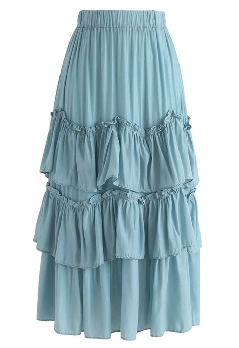 Tiered Ruffles Transform What Would Be The Typical Maxi Skirt Into A
