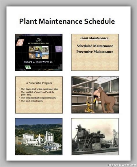 20 Powerful Maintenance Schedule Template Hennessy Events