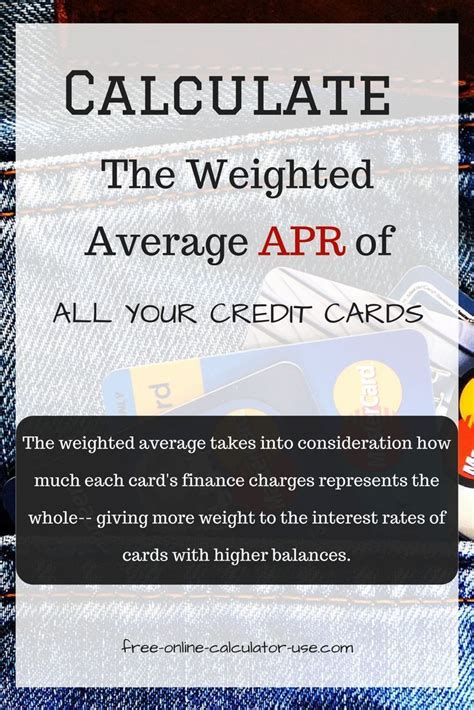 Maybe you would like to learn more about one of these? Credit Card Interest Rate Calculator: Calculate Weighted Average | Credit card interest, Paying ...