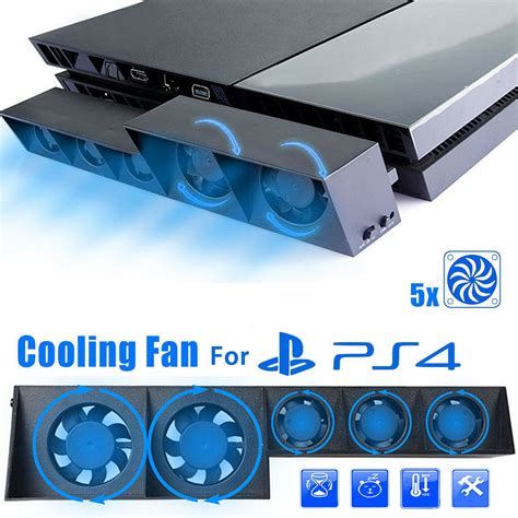 Ps4ps4 Slimps4 Pro Turbo Cooling Fan External Usb Cooler With Auto