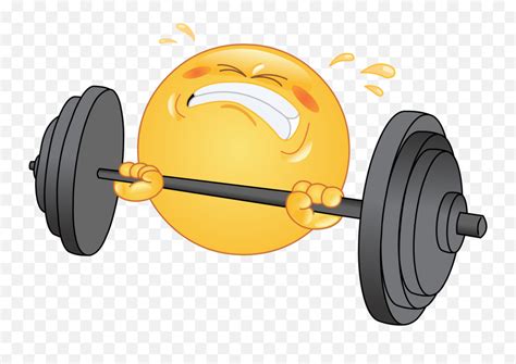 Weightlifting Emoji Decal Effort Clipartworkout Emoji Free