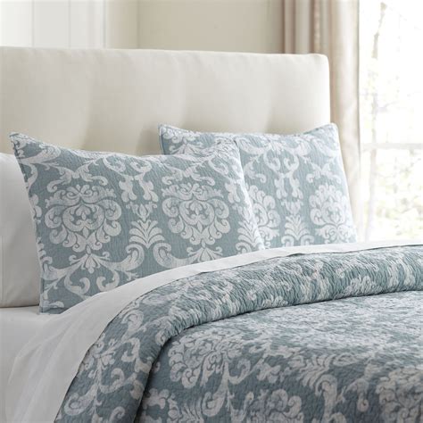 Birch Lane Alice Blue Quilted Bedding Collection And Reviews Birch Lane