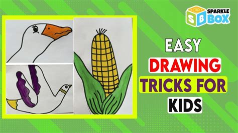 Easy Drawing Tricks For Kids Fun Drawing Tricks Drawing Hacks Art