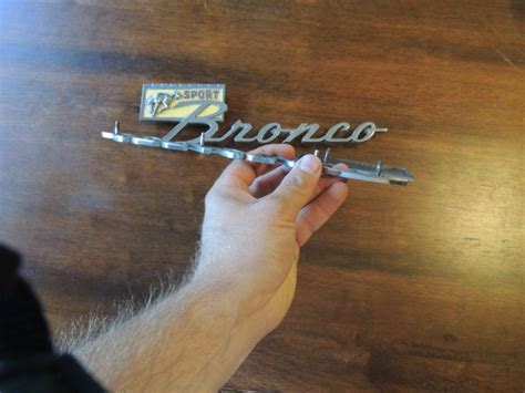 Purchase 66 77 Ford Bronco Sport Vintage Side Emblems In Shingle