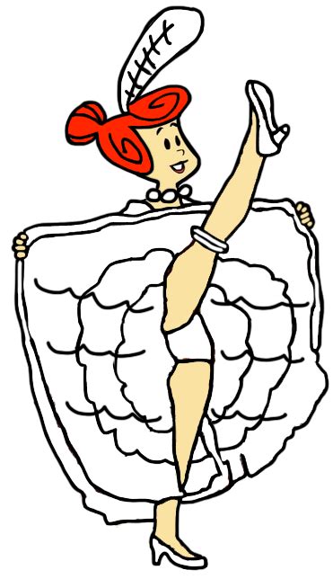 Wilma Flintstone Doing The Can Can By Homersimpson1983 On Deviantart