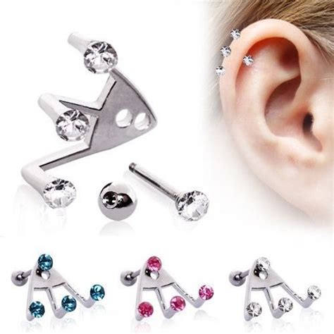 Helix cartilage piercing damages the area more in comparison to the other areas. Helix Piercing Jewelry | Get the Best Helix Piercing from ...